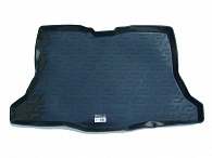 Коврик в багажник Nissan Tiida '2007-> (хетчбек) L.Locker (черный, пластиковый)