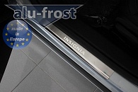 Накладки на пороги Opel Insignia '2008-2017 (сталь) Alufrost