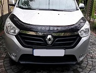 Дефлектор капота Renault Dokker '2016-> (с логотипом) Vip Tuning