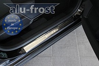 Накладки на пороги Ford Mondeo '2007-2014 (сталь) Alufrost