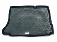 Коврик в багажник Daewoo Lanos/Sens (T100,T150) '1997-> (хетчбек) L.Locker (черный, резиновый)