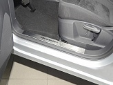 Накладки на внутренние пороги Fiat 500L '2012-> (исполнение Premium) NataNiko