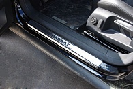 Накладки на пороги Volkswagen Passat Alltrack (B7) '2012-> (сталь) Alufrost