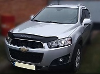 Дефлектор капота Chevrolet Captiva '2011-> (с логотипом) Vip Tuning