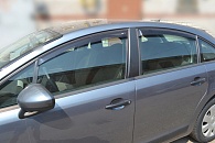 Дефлекторы окон Citroen C4 '2004-2010 (хетчбек, 5 дверей, Eurostandard) Cobra Tuning
