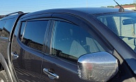 Дефлекторы окон Mitsubishi L200 '2006-2013 Sunplex