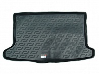 Коврик в багажник Hyundai Accent '2010-2017 (хетчбек) L.Locker (черный, пластиковый)