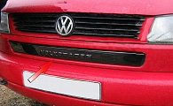 Зимняя накладка на решетку радиатора для Volkswagen T4 '1996-2003 (бампер низ) глянцевая FLY