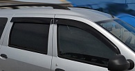 Дефлекторы окон Renault Logan MCV '2009-2013 (универсал, 5 дверей) Cobra Tuning
