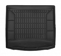 Коврик в багажник Seat Leon '2012-2020 (универсал, нижний) Frogum (черный, резиновый)