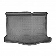 Коврик в багажник Renault Sandero Stepway '2013-> (хетчбек) Norplast (черный, полиуретановый)