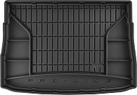 Коврик в багажник Volkswagen Golf 8 '2020-> (хетчбек, верхний, с боковыми нишами) Frogum (черный, резиновый)
