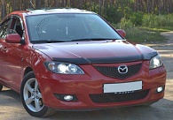 Дефлектор капота Mazda 3 '2003-2009 (седан, без логотипа) Sim