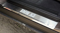 Накладки на пороги BMW X3 (E83) '2003-2010 (исполнение Premium) NataNiko