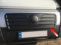 Зимняя накладка на решетку радиатора для Fiat Ducato '2006-2014 (верхняя решетка) матовая FLY