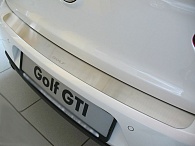 Накладка на бампер Volkswagen Golf 5 '2003-2008 (прямая, хетчбек, 5 дверей, исполнение Premium) NataNiko