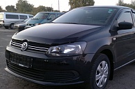 Дефлектор капота Volkswagen Polo Sedan '2010-2015 (без логотипа) Sim