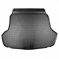 Коврик в багажник Hyundai Sonata '2014-2020 (без выступа под запаску) Norplast (черный, полиуретановый)