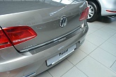 Накладка на бампер Volkswagen Passat (B7) '2010-2015 (прямая, седан, исполнение Premium) NataNiko