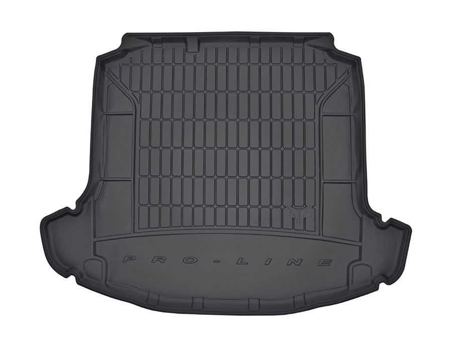 Коврик в багажник Skoda Rapid '2012-> (седан, с боковыми углублениями) Frogum (черный, резиновый)