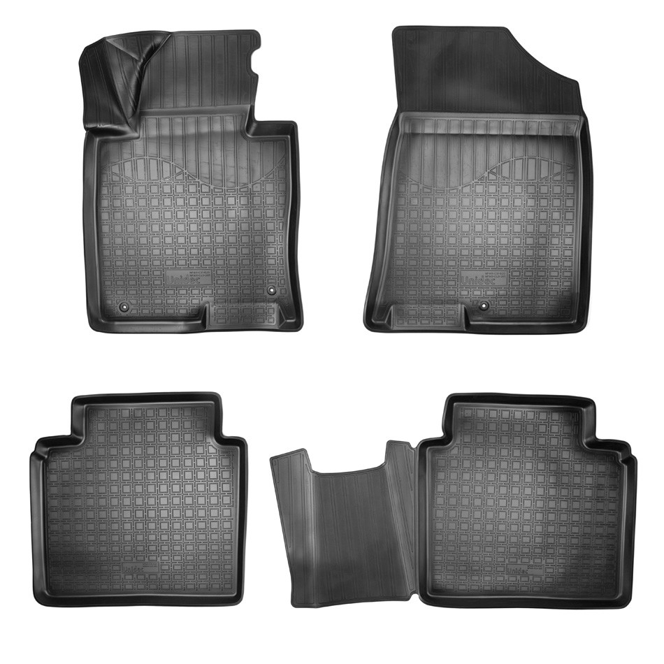 Коврики в салон Hyundai Sonata '2014-2020 (3D) Norplast (черные)