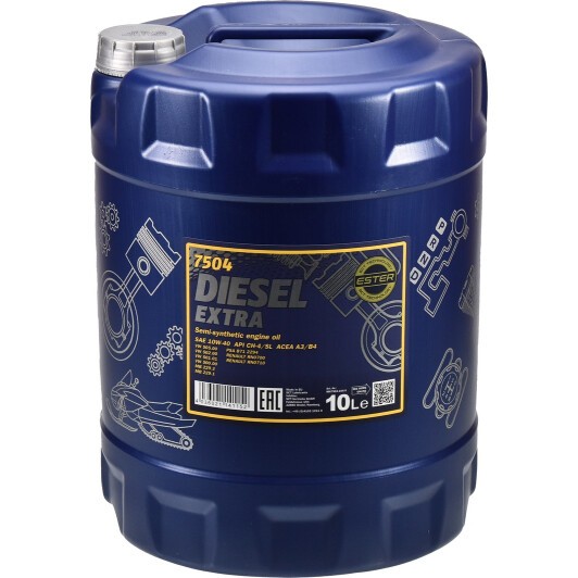 Масло моторное Mannol Diesel Extra 10W-40 CH-4/SL 10 л (MN7504-10)