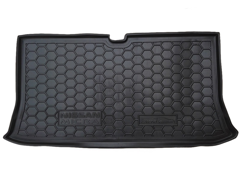 Коврик в багажник Nissan Micra '2003-2010 Avto-Gumm (черный, пластиковый)