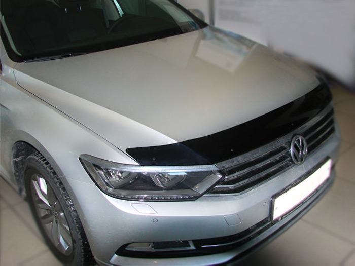 Дефлектор капота Volkswagen Passat (B8) '2014-> (без логотипа) Sim