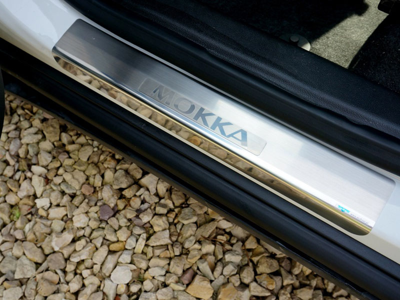 Накладки на пороги Opel Mokka '2012-2020 (сталь) Alufrost