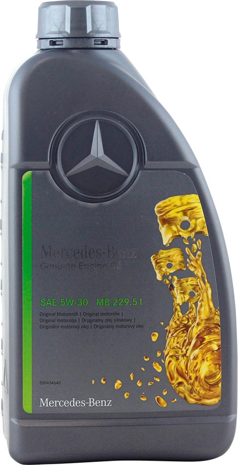 Масло моторное Mercedes-Benz Genuine Engine Oil MB 229.51 5W-30 1 л (A000989540411FLEE)