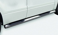 Пороги (подножки) Suzuki Grand Vitara '2008-> (5 дверей, диаметр 76 мм) Novline-Autofamily