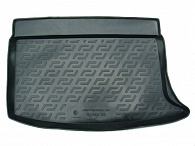Коврик в багажник Hyundai i30 '2007-2012 (хетчбек) L.Locker (черный, пластиковый)