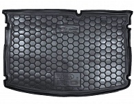 Коврик в багажник KIA Rio '2015-2017 (хетчбек, без органайзера) Avto-Gumm (черный, полиуретановый)