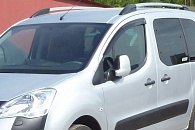 Дефлекторы окон Peugeot Partner '2008-2018 (передние, Eurostandard) Cobra Tuning