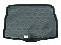 Коврик в багажник Hyundai i30 '2012-2017 (хетчбек) L.Locker (черный, резиновый)
